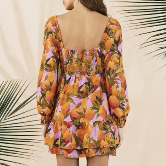 Farm Rio Mango Macaws Mini Dress - Picture 3 of 3